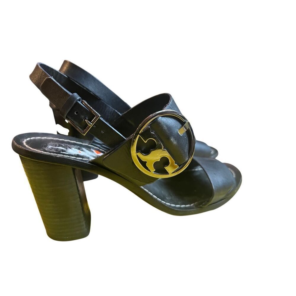 Tory Burch Thames Chunky heel strappy open toe sandals sz 10